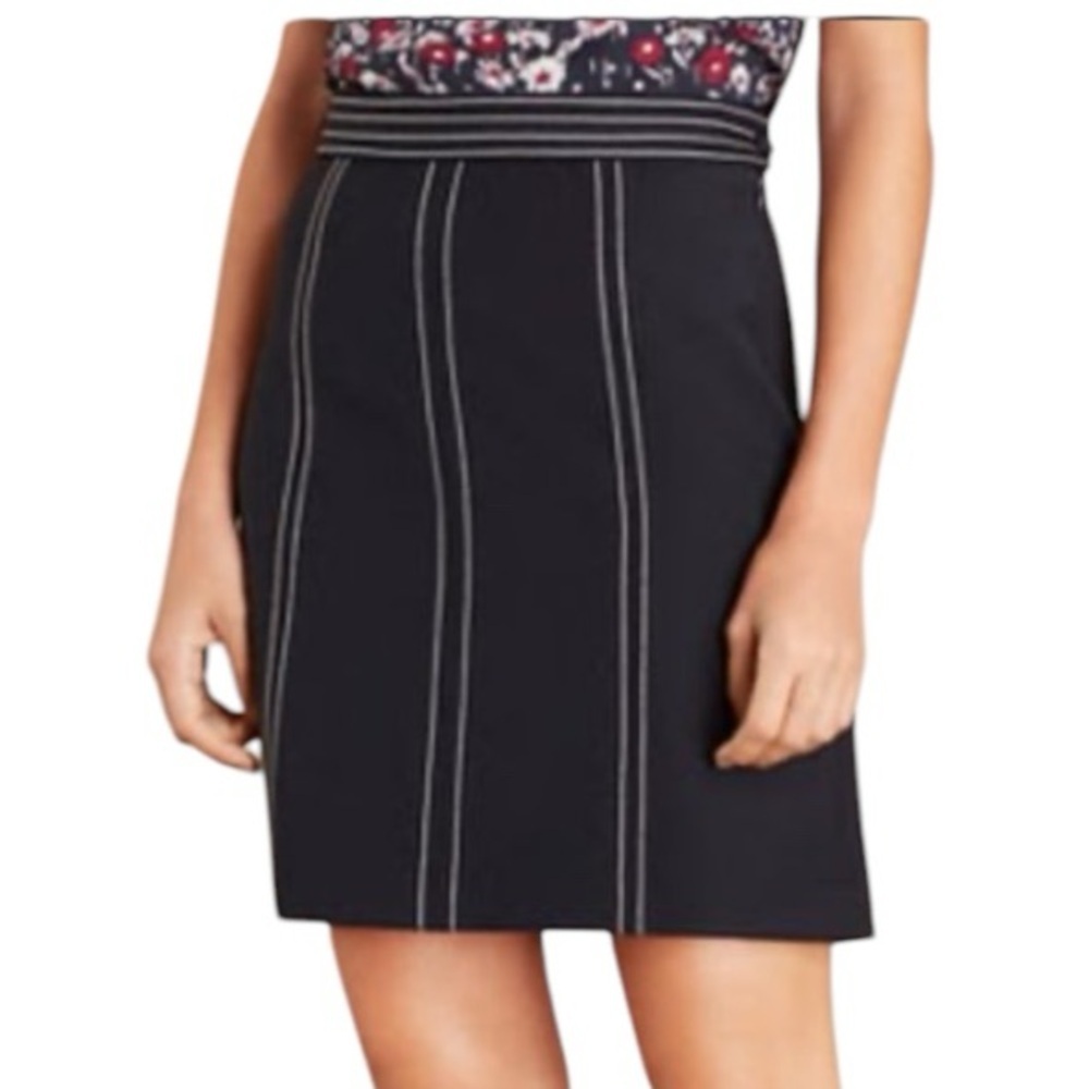 Brooks Brothers Wool Blend A-Line Skirt Navy Size 4 Career Preppy Academia